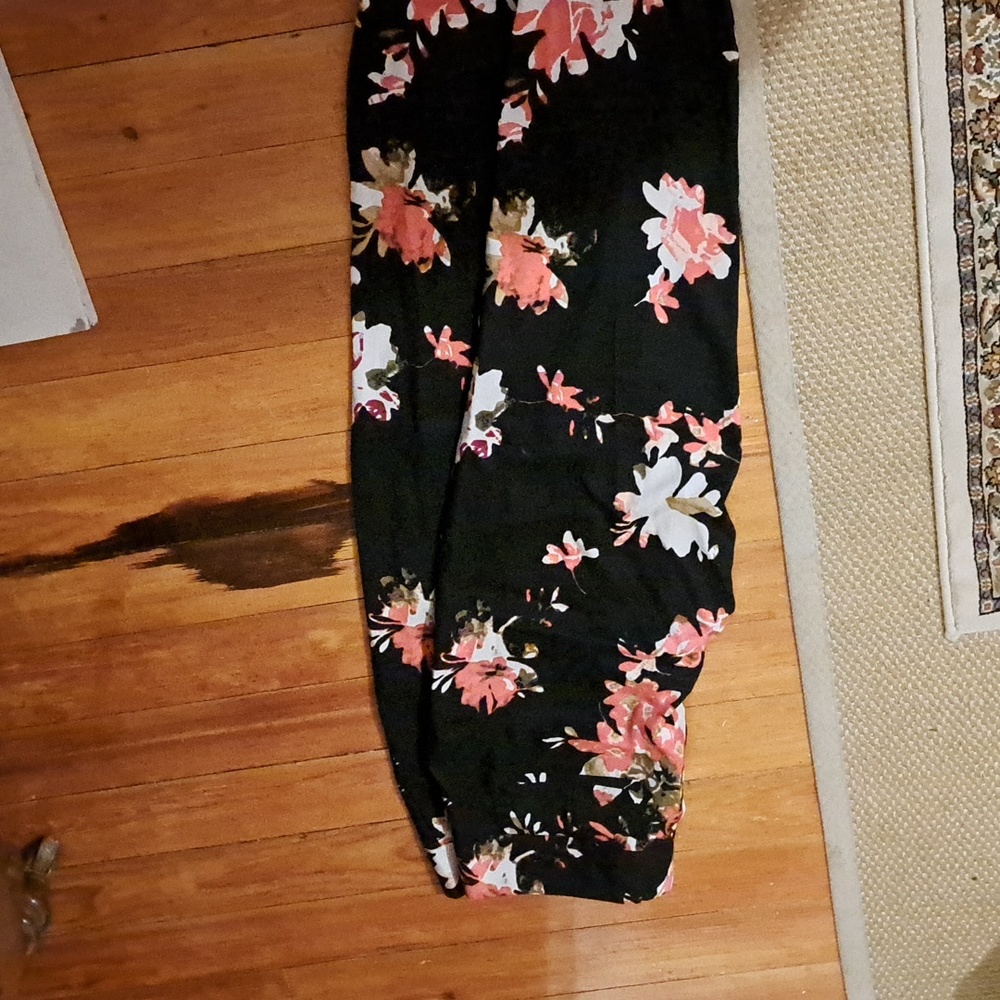 Ann taylor loft floral dress pants size 10